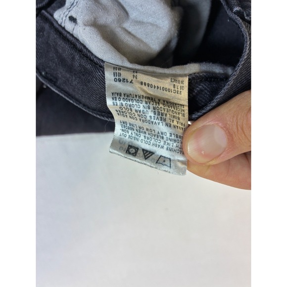 Vintage Rustler Black Jeans Mens 34x34 Straight Leg Distressed Y2K Western - Picture 5 of 16